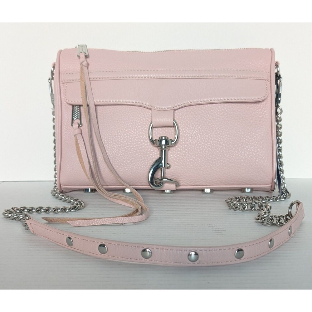 Rebecca Minkoff Large MAC Crossbody Bag NWT Pink Blush Leather Clutch Handbag